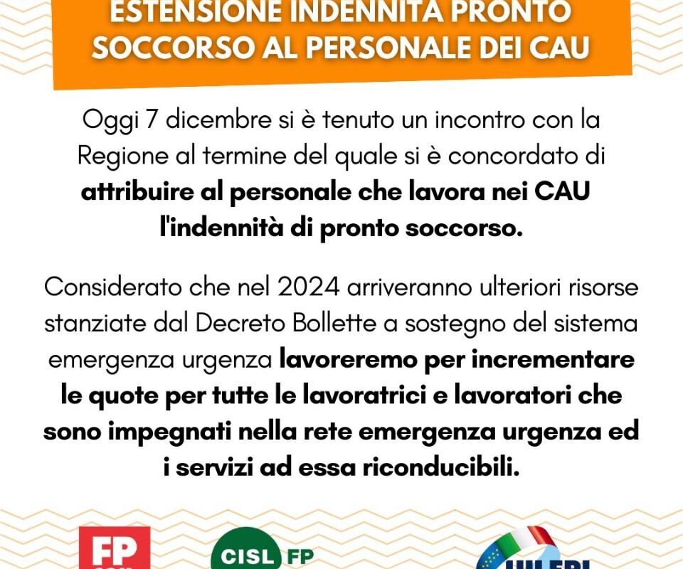 estensione indennità cau