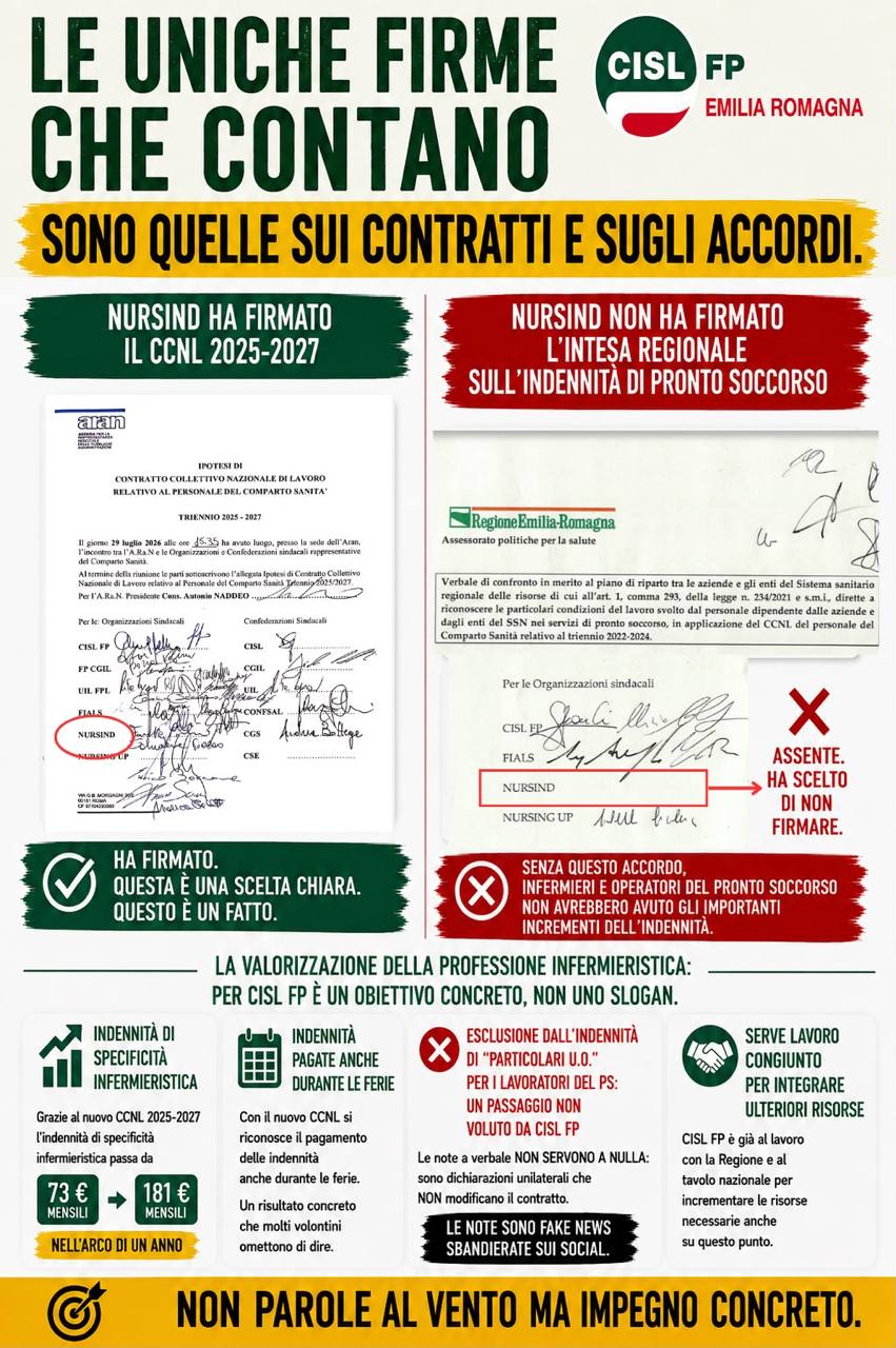 LE UNICHE FIRME CHE CONTANO SOLO QUELLE SUI CONTRATTI E SUGLI ACCORDI
